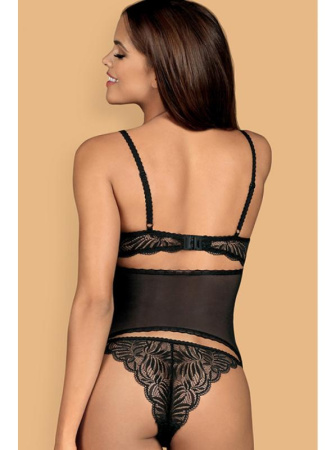 Комплект Obsessive Contica corset  Черный || Комплект Obsessive Contica corset  Черный