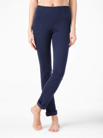 Ультрамодные джеггинсы с оригинальными принтами GIFKI, р.170-102, navy