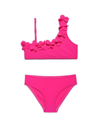 Купальник на одно плечо SUNSET || Костюм купальний для дівчат СE SUNSET, р.134,140-68, neon pink