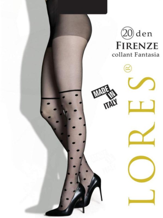 Колготки женские Lores Firenze 20 den, 1/2, nero(чёрный)