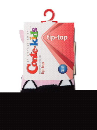 Колготки детские Conte Kids TIP-TOP, р.92-98 (14), 466 чорний-світло-рожевий || Колготки дитячі Conte Kids TIP-TOP, р. 92-98 (14), 466 чорний-світло-рожевий