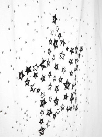 Хлопковая футболка с россыпью из стразов LD 923 || Джемпер жін. CE LD 923, р.170-88, white