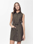 Платье-рубашка без рукавов с легким блеском LPL 915 || Плаття жін. CE LPL 915, р.170-96-102, khaki