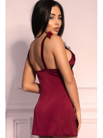 Комплект LivCo Corsetti Lucami Вишнево-черный || Комплект LivCo Corsetti Lucami Вишнево-черный