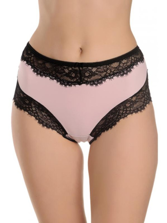 Полные трусики ORO Susanna 2263 Розово-черный