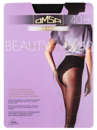 Колготки моделирующие OMSA Beauty slim 40, 2, caramello(телесный)