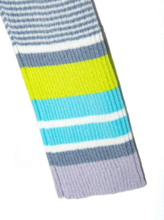 Ультрамодный джемпер с контрастными манжетами LDK 046 || Джемпер жін. CE LDK046 18С-121СП, р.170-96, denim stripes