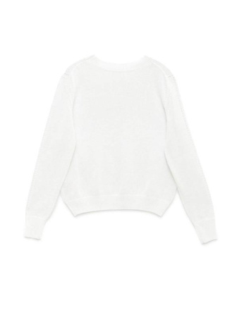 Вязаный джемпер с ажурным узором из легкой пряжи с хлопком LDK 095 || Джемпер жін. CE LDK095 19С-137СП, р.170-88, grey-blue