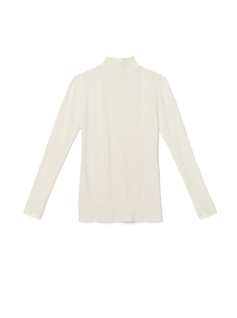 Классическая водолазка в рубчик 822 || Джемпер жін. CE LD 822, р.170-92, milky