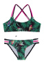 Костюм куп. дев. E TROPICAL || Костюм купальний для дівчат E TROPICAL, р.146,152-76, смарагдовий