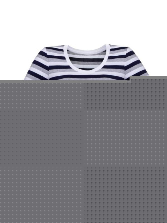 Хлопковая футболка в полоску LD 632