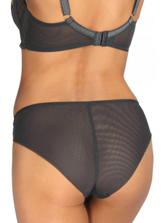 Полные трусики Ewa Bien Tamal C100 Графитово-бирюзово-золотой || Полные трусики Ewa Bien Tamal C100 Графитово-бирюзово-золотой