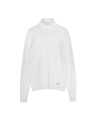 Вязаный свитер из итальянской пряжи с вискозой премиального качества LDK 055 || Джемпер жін. CE LDK055 18С-207СП, р.170-84, chai latte