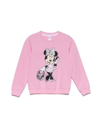 Хлопковый свитшот с мерцающим рисунком Disney DD 969 || Джемпер дів. CE DISNEY DD 969, р.98,104-52, ice rose