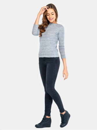 Джемпер вязаный LDK 022 || ВТЖП Джемпер жін. CONTE ELEGANT LDK022 16С-123СП, р.170,176-84, сірий