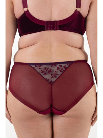 Полные трусики Samanta Molly B400 Темно-сине-рубиновый || Полные трусики Samanta Molly B400 Темно-сине-рубиновый