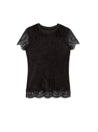 Топ из фактурного велюра LD 1059 || Джемпер жін. CE LD 1059, р.170-96, royal black