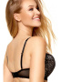 Бюстгальтер push up Kinga Meghan PU-677 Черно-бежевый || Бюстгальтер push up Kinga Meghan PU-677 Черно-бежевый