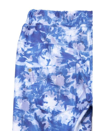 Джеггинсы с акварельным принтом ASTER, р.164-94, blue-white || Джеггінси з акварельними принтом ASTER, р. 164-94, blue-white
