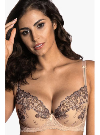 Бюстгальтер push up Ewa Bien Carla B214 Золотой-гранатовый