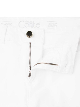 Классические прямые джинсы с эффектом &quot;мгновенная коррекция живота&quot; CON-43W || ВД Брюки джинсові жін. CE CON-43W, р.164-94, білий