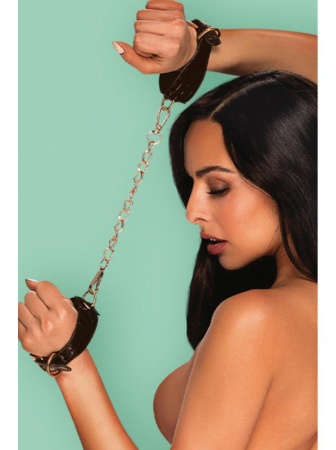 Наручники Obsessive A768 Черно-золотой