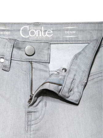 Моделирующие eco-friendly джинсы skinny push-up с высокой посадкой CON-127 || Брюки джинсові жін. CE CON-127, р.164-102, light grey