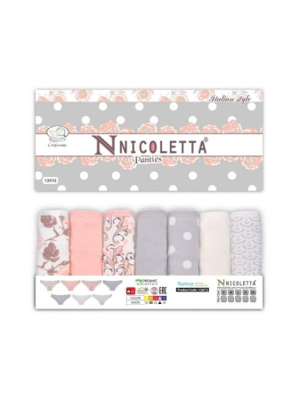 Женские слипы неделька Nicoletta Арт: 13972, 2XL, Ассорти || Женские слипы неделька Nicoletta Арт: 13972, 2XL, Ассорти