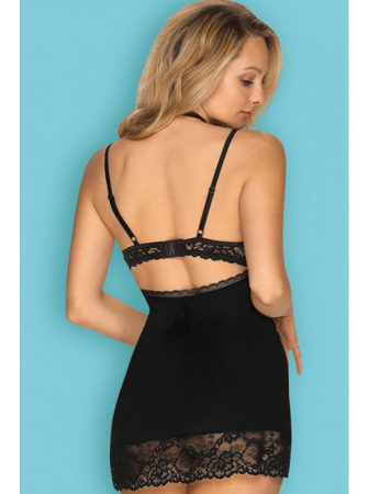 Комплект Obsessive Raquelia chemise Черный || Комплект Obsessive Raquelia chemise Черный