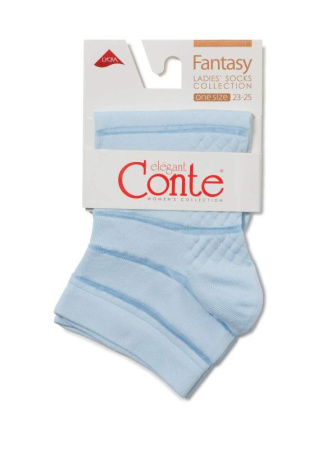 Короткие носки FANTASY || Шкарпетки жін. FANTASY (короткі) 17С-56СП, р.23-25, Nero