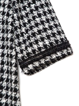 Платье с рисунком &quot;клетка&quot; и легким мерцанием люрекса LPL 1053 || Плаття жін. CE LPL 1053, р.164-92-98, black-ivory