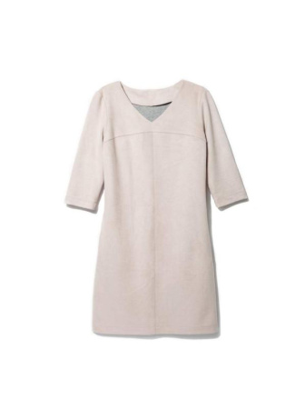 Платье-футляр из искусственной замши с карманами 838 || Плаття жін. CE LPL 838, р.170-100-106, beige