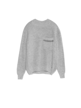 Джемпер из объемной итальянской пряжи с мериносовой шерстью и кашемиром LDK 065 || Джемпер жін. CE LDK065 18С-217СП, р.170-88, chai latte