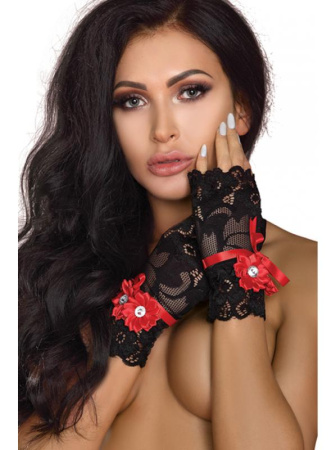 Перчатки LivCo Corsetti Gloves Model 14 Черно-красный