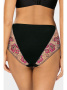 Полные трусики Ewa Bien Ivette C124 Черно-малиновый || Полные трусики Ewa Bien Ivette C124 Черно-малиновый