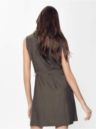 Платье-рубашка без рукавов с легким блеском LPL 915 || Плаття жін. CE LPL 915, р.170-96-102, khaki