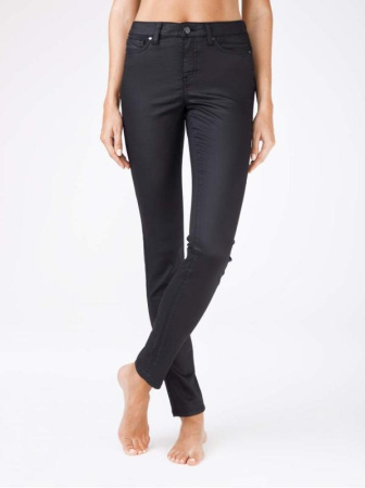 Моделирующие джинсы с высокой посадкой и напылением &quot;под кожу&quot; CON-104