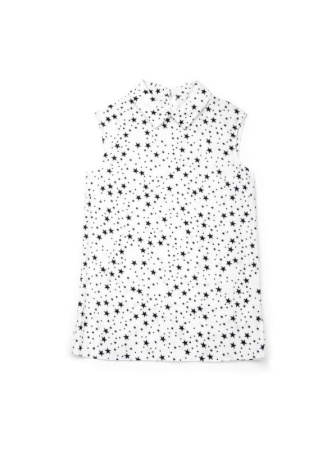 Легкая блузка со звездным принтом LBL 885 || Блуза жін. CE LBL 885, р.170-84-90, white-black