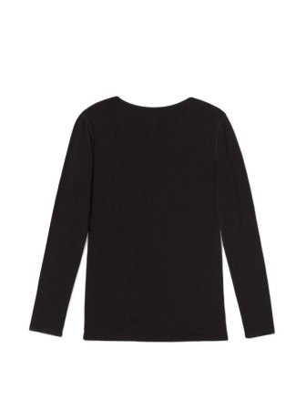 Термофуфайка с круглым вырезом || Термобілизна Фуфайка жіноча CELG LFT 593, р.158,164-88, чорний