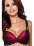 Бюстгальтер формованный Ava Sensual AV 1618 Черно-малиновый