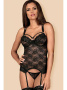 Комплект Obsessive 860-COR-1 corset Черный || Комплект Obsessive 860-COR-1 corset Черный