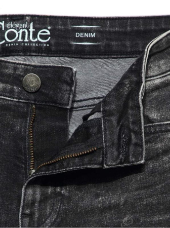 Моделирующие eco-friendly джинсы skinny со средней посадкой CON-173 || Брюки джинсові жін. CE CON-173, р.164-94, washed black