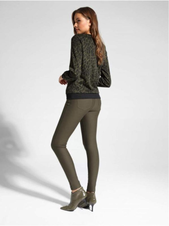 Свитшот c леопардовым рисунком LD 1054 || Джемпер жін. CE LD 1054, р.170-88, khaki leo