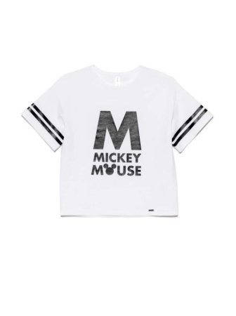 Стильная хлопковая футболка с коротким рукавом Disney 965 || Джемпер дів. CE DISNEY DD 965, р.152,158-80, street black