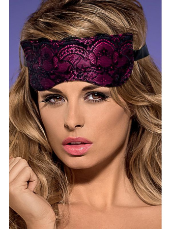 Повязка на глаза Obsessive Roseberry Фуксия-черный || Повязка на глаза Obsessive Roseberry Фуксия-черный