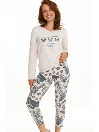 Пижама Taro Omena 2559 Экри с рисунком