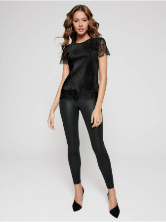 Топ из фактурного велюра LD 1059