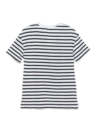 Футболка в полоску с разрезами по бокам LD 721 || ВТЖ Джемпер жін. CE LD 721, р.170-96, синій