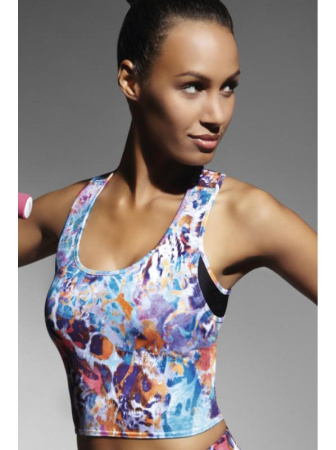 Топ Bas Black Caty 30 спортивный  Бело-голубой