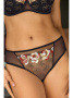 Полные трусики Ewa Bien Rozana C124 Черно-красно-золотой